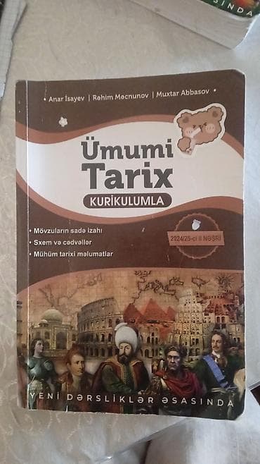 Məhsul: “Ümumi Tarix – Kurikulumla” (2024/25-ci il nəşri) Müəlliflər at lalafo.az Məhsul: “Ümumi Tarix – Kurikulumla” (2024/25-ci il nəşri) Müəlliflər