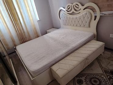 puflar: 2 təknəfərlik çarpayı, 2 tumba, Dolab, Termo, İşlənmiş — 2
