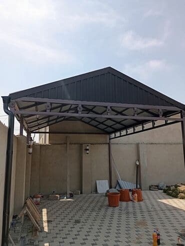 dam örtüklərinin zavod satışı: Metal konstruksiyalı, yığılmış örtük. Həyətdə və ya bağda avtomobil — 3