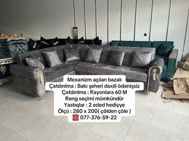 Künc divan, Açılan, Bazalı, Parça, Şəhərdaxili pulsuz çatdırılma