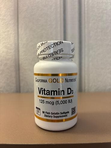Məhsul: California Gold Nutrition Vitamin D3 - Dozaj: 125 mq (5,000 — 1