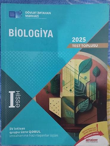 İdman və hobbi: Məhsul: “Biologiya – 2025 Test Toplusu”, I hissə Xüsusiyyətlər: - — 1