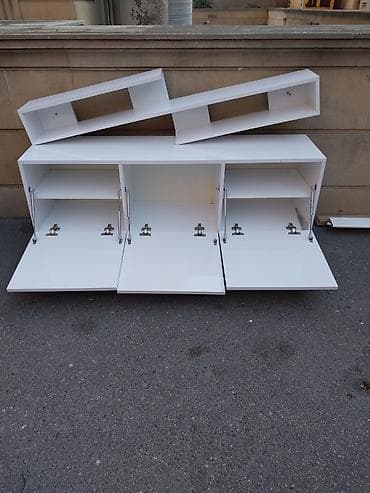 kitab refi: Ağ Rəngdə Modern TV Stend / Televizor Altlığı Satılır ​Əla vəziyyətdə — 1