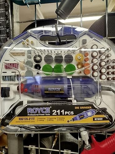 drellər: ROYCE Professional Power Tools – RDG135-211T mikromotor/drel dəsti — 1