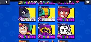 11 kabro: Brawl Stars Hesabı Kupa: 56400+ Karakterlər: Bütün karakterlər — 9