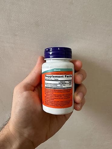 sustal tablet: NOW Foods Selenium Selen – 100 mcg, 100 tablet vitamin - Əldə yeni — 3