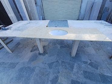 acar seti: Mərmər lavabo və stolüstü – fərdi ölçü və dizaynda - Material: təbii — 8