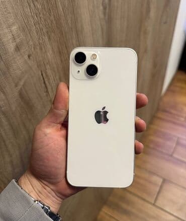 IPhone 13, 128 GB, Ağ, Zəmanət, Face ID, Sənədlərlə