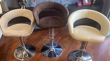 стулья для бара: Bar taburetləri – 3 ədəd (əd.50azn) - Dizayn: Aşağı bel hissəsi açıq — 1