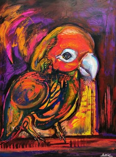 Məhsul: Müasir ekspressionist tablo – “Tuti” - Texnika: kətan