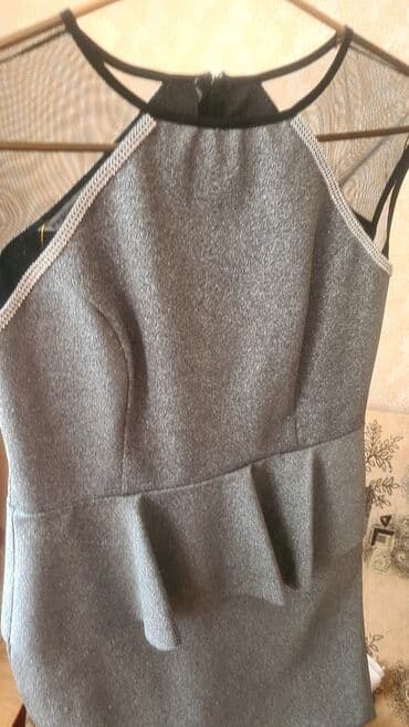 Qadın paltarı – kokteyl/axşam modeli - Rəng: gümüşü-boz, xırda lalafo.az -da Qadın paltarı – kokteyl/axşam modeli - Rəng: gümüşü-boz, xırda