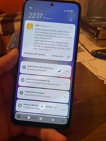 xiaomi not 10 s: Redmi Note 10S, 64 GB, rəng - Qara, İki sim kartlı — 6