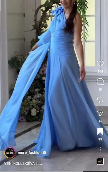 drapirovkalı ətəklər: Ziyafət donu, Maksi, M — 8