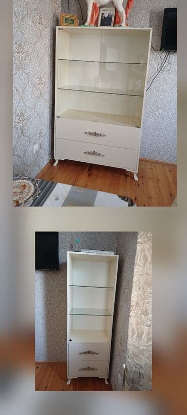 стеллаж для гостинной: Распашной, Прямой шкаф, Горка — 1