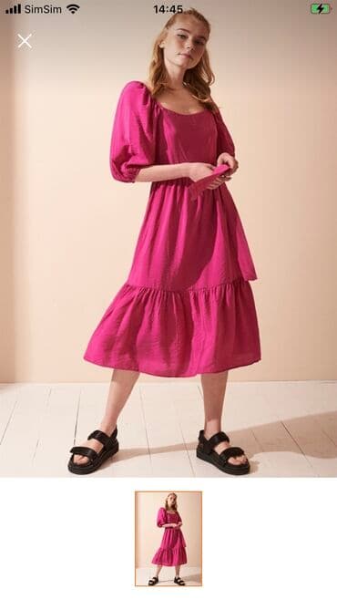 adl elbise: Never More markasıdır. Trendyoldan alınıb. Bir dəfə geyinilib — 3