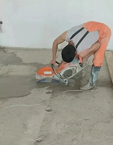 Beton kəsmə xidməti - Monolit beton döşəmə, tavan və divarlarda