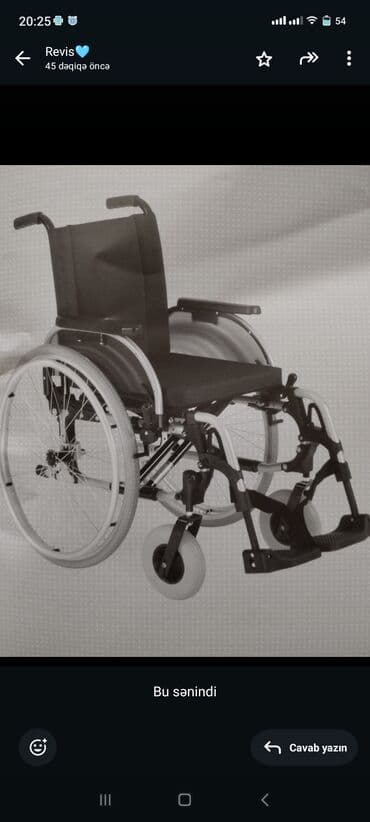 Əlil arabası, istifadəsi asan və rahat oturacaqlı. Yüngül və davamlı