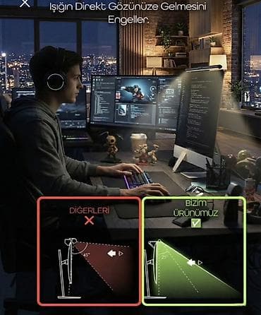 Monitor üstü LED işıq çubuğu - Ekrana bərkidilən kompakt dizayn