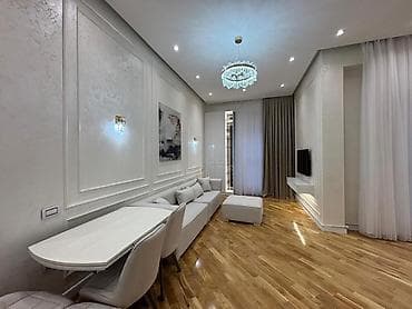 Mənzillər: İcarəyə verilir 2 otaqlı yeni tikili 77 m², Ağ şəhər q. Kateqoriya — 4