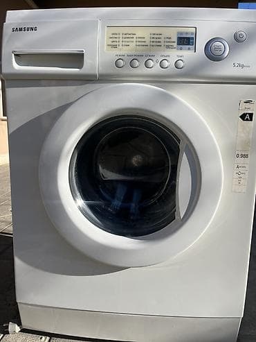 Samsung paltaryuyan maşın — ön yükləməli - Yükhəcmi: 5.2 kq (etiketdə