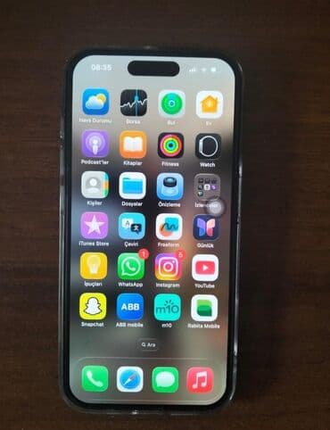 balaca apple: IPhone 15 Pro, Blue Titanium, Face ID — 3