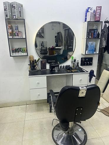 massaj kreslo: Peşəkar bərbər/saç ustası iş yeri – tam yığılmış masa-stansiya və — 1
