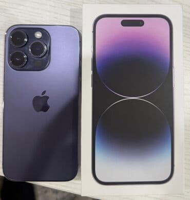 Lüğətlər: IPhone 14 Pro, Deep Purple, Face ID — 1