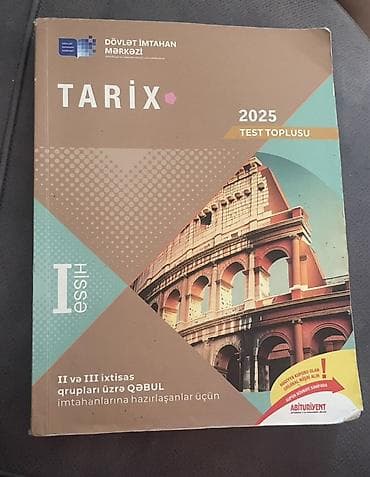 kitablar type 0: Ayri ayriliqda 4 azn ikisi birlikde 8 azn Məhsul: “Tarix 2025 – Test — 1