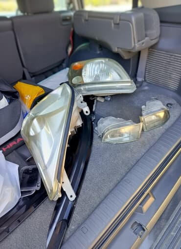 maşın ucun işıqlar: Komplekt, Duman əleyhinə faralar, Toyota, 2008 il, Orijinal, Yaponiya, İşlənmiş — 1