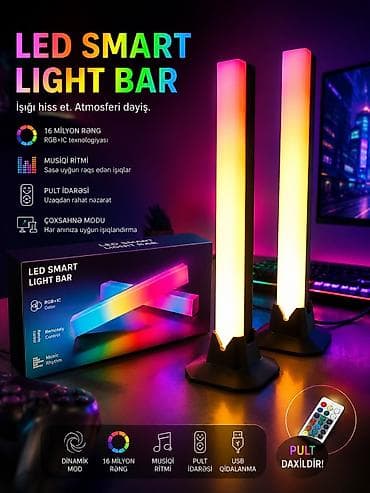 LED Smart Light Bar – işığı hiss et, atmosferi dəyiş. Xüsusiyyətlər — 1