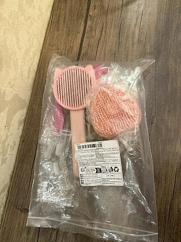 Yemlər: Ev heyvanları üçün baxım dəsti – 8 parça, çəhrayı rəng Dəst tərkibi — 5