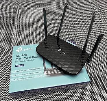 yeni modem: Wi-Fi роутер TP-Link Archer C6 AC1200 В отличном состоянии — 1