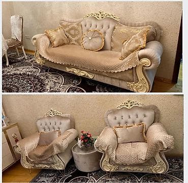 İşlənmiş, Divan, 2 kreslo
