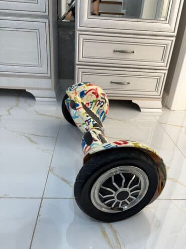 Musiqi alətləri: Elektrikli balans skuter (hoverboard) - Rəngarəng “graffiti” dizaynlı — 2