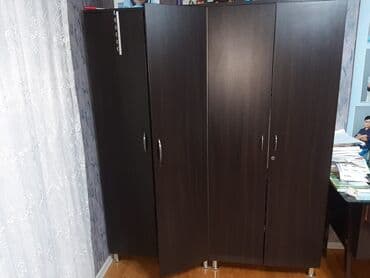 Ev üçün dekor: Açılan, 4 qapılı Düz dolab, Qarderob, paltar dolabı — 3