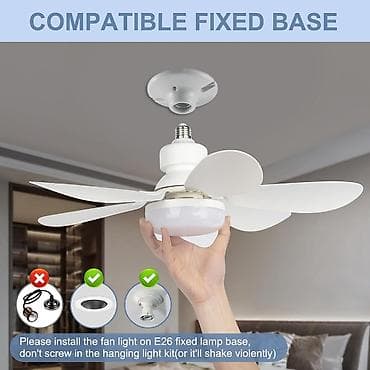 ventil: Patrona bağlanan Pultlu Tavan sərinkeşi + LED Lampa (40W) 52sm . ❄️ — 7