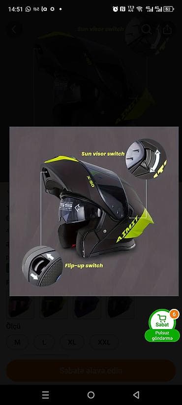 motorlar: AIMIT X-90 qapalı tip motosiklet dəbilqəsi Super keyfiyyətli Kaskalar — 4