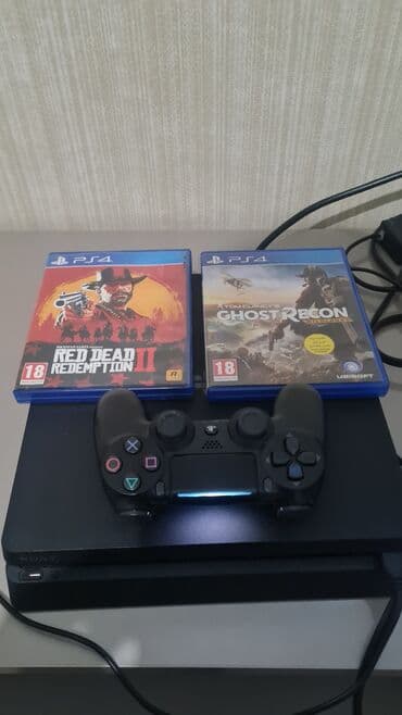 PS5 (Sony PlayStation 5): PlayStation 4 slim +RDR2 +ghost recon — 1