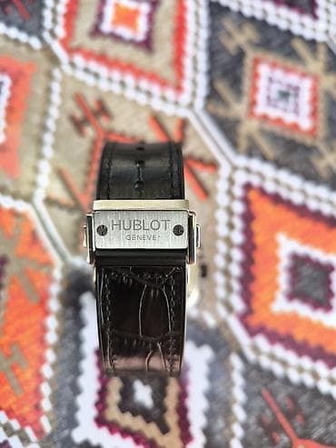 lalafo saatlar: İşlənmiş, Qol saatı, Hublot, rəng - Qara — 5