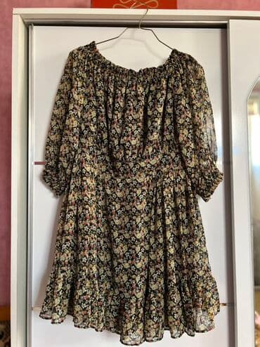 çiçəkli ətəklər: Gündəlik don, Mini, L, XL — 2