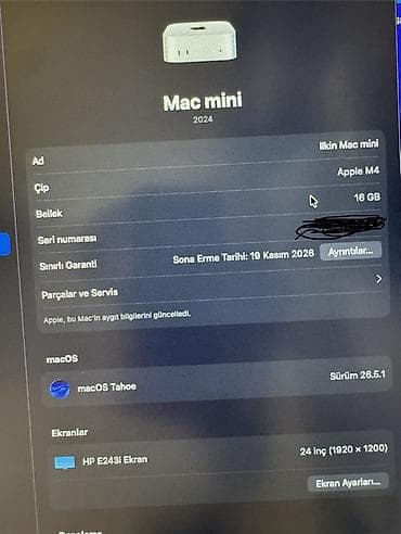 ssd 4 tb: TƏCİLİ!! Apple Mac mini (gümüş) + aksessuar dəsti Komplekt: - Apple — 10