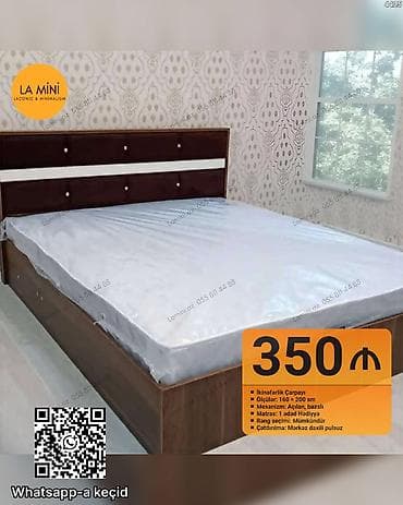 dosekceler: İkinəfərlik çarpayı, Bazalı, Matras ilə, Siyirməsiz — 1