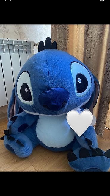 oyuncaq gitara: Böyük ölçülü Stitch plyuş oyuncağı - Rəng: açıq və tünd mavi — 1