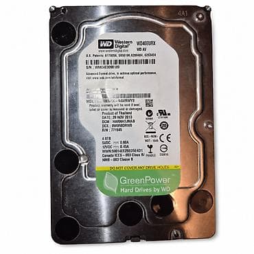ssd disc: Daxili Sərt disk (HDD) Western Digital (WD), 4 TB, 7200 RPM, 3.5", İşlənmiş — 3