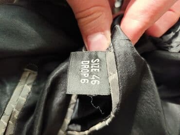 dəri zamşa kişi gödəkçəsi: Pencək, Damalı, M — 4