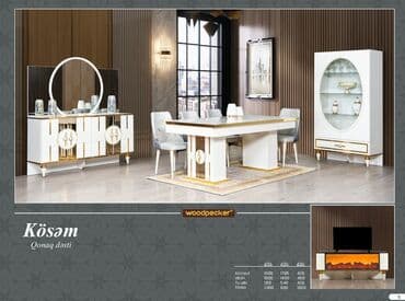 stol piknik: Kösəm qonaq dəsti, qonaq otağı mebeli, qonaq mebelləri (Oturacaqlar — 1