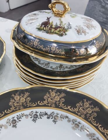 original cobalt: Nahar dəsti, rəng - Yaşıl, 6 nəfərlik, Çexiya — 4