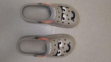 Uşaq arabaları: Rezin kroks tipli ayaqqabı (42 Razmer) - Rəng: bej (altlıqda mavi — 1