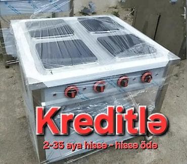 Peşəkar elektrik plitəsi – 4 gözlü - 4 ədəd kvadrat elektrik ocağı