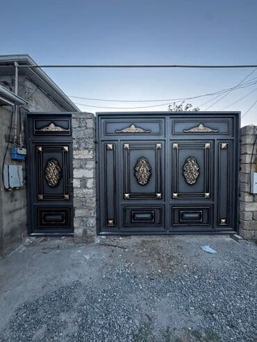 işləmiş dərvazalar: Yeni Dəmir Həyət darvazası, 3 m, Mexaniki, Qapı ilə, rəng - Qara, Kredit var, Ödənişli quraşdırma, Ünvandan götürmə, Ödənişli çatdırılma, Rayonlara çatdırılma — 21